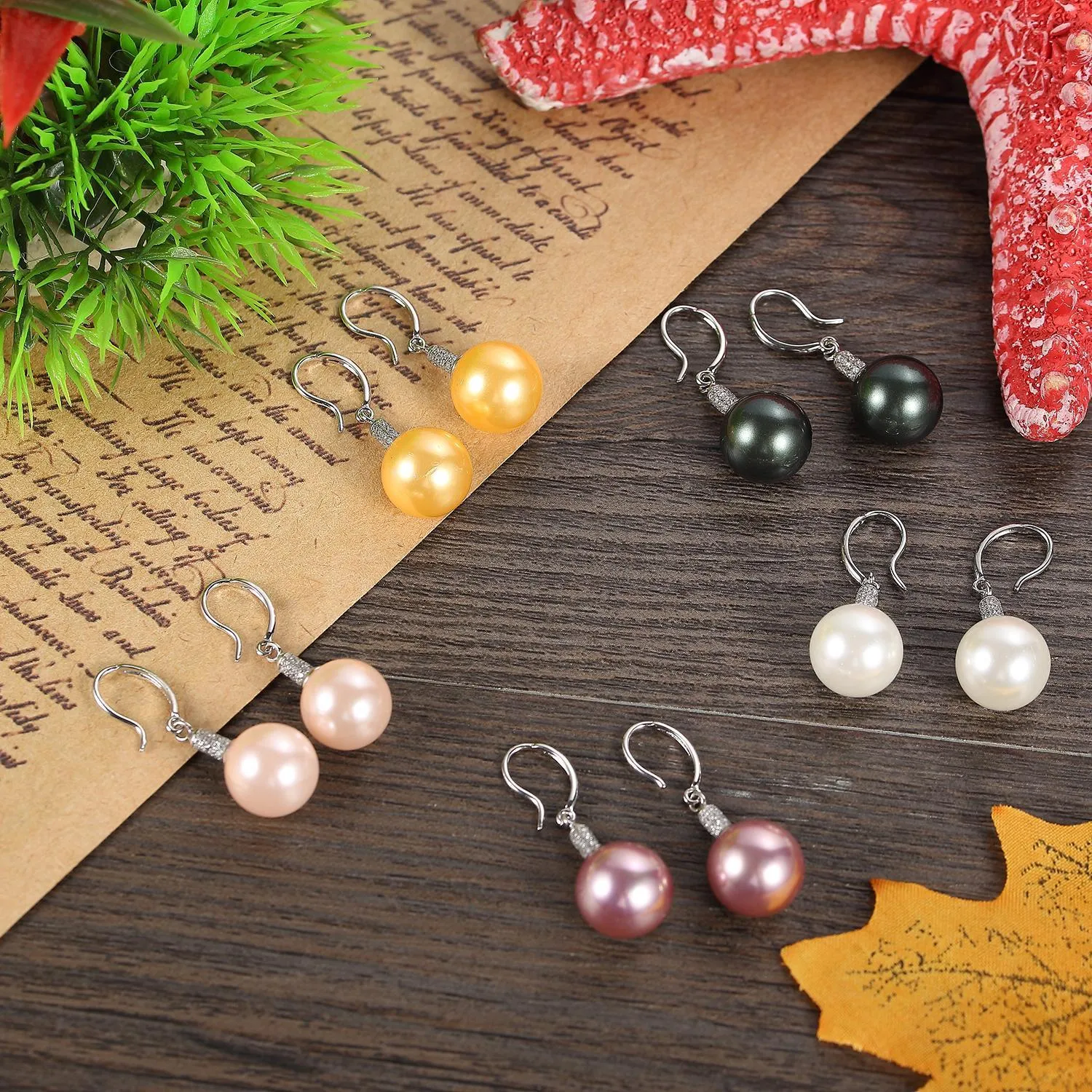 Gold/Silver Pearl Earrings PEA105