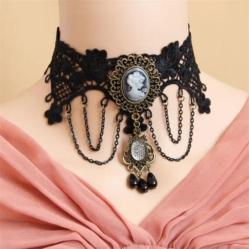 Gothic Lace Choker