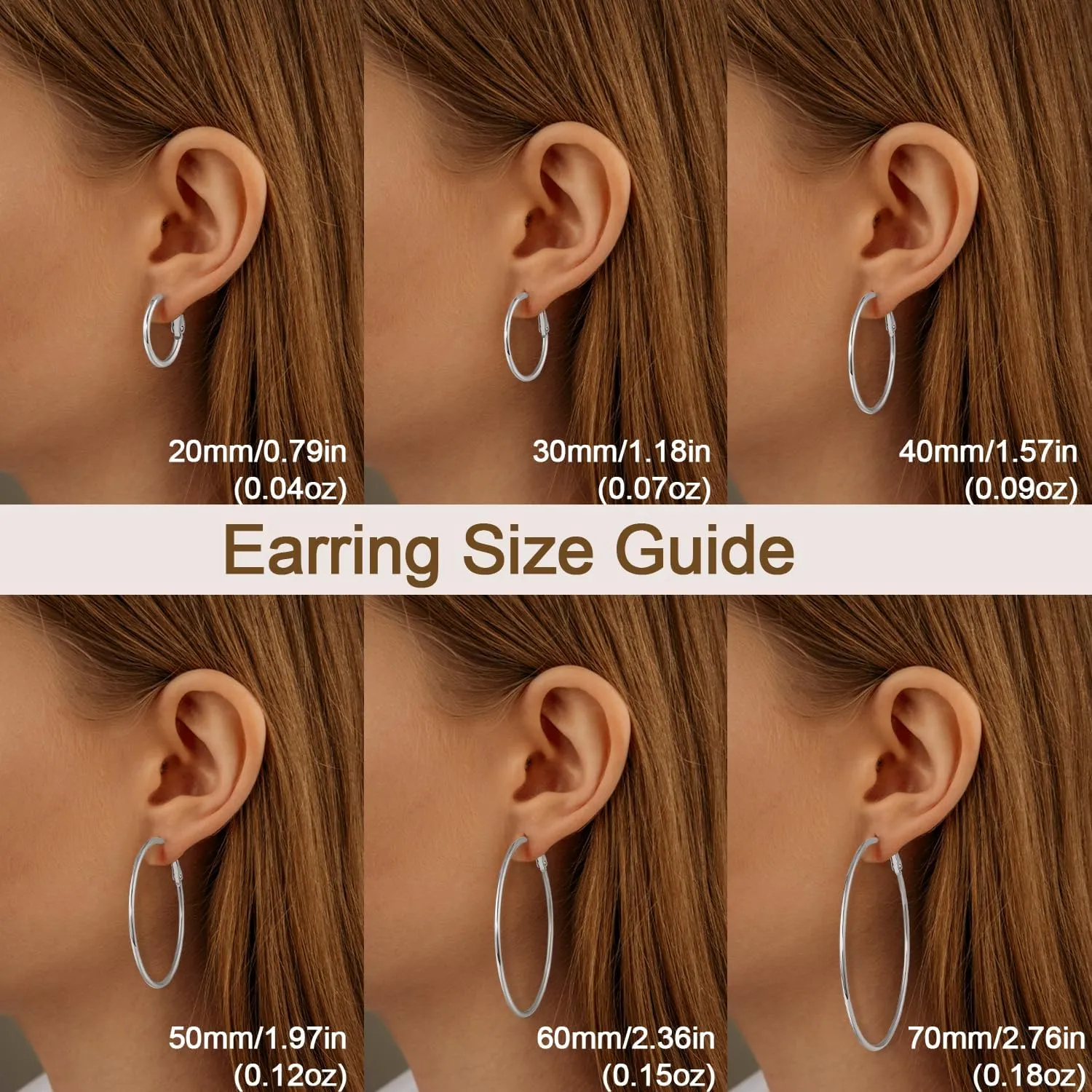 Jewlpire 14K Gold Plated 925 Sterling Sliver Post Hoop Earrings, 2MM Thick Hoop earrings Lightweight Large Gold Hoop Earrings for Women Trendy 20/30/40/50/60/70mm