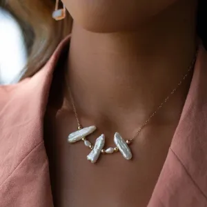 Long Baroque Pearl Necklace
