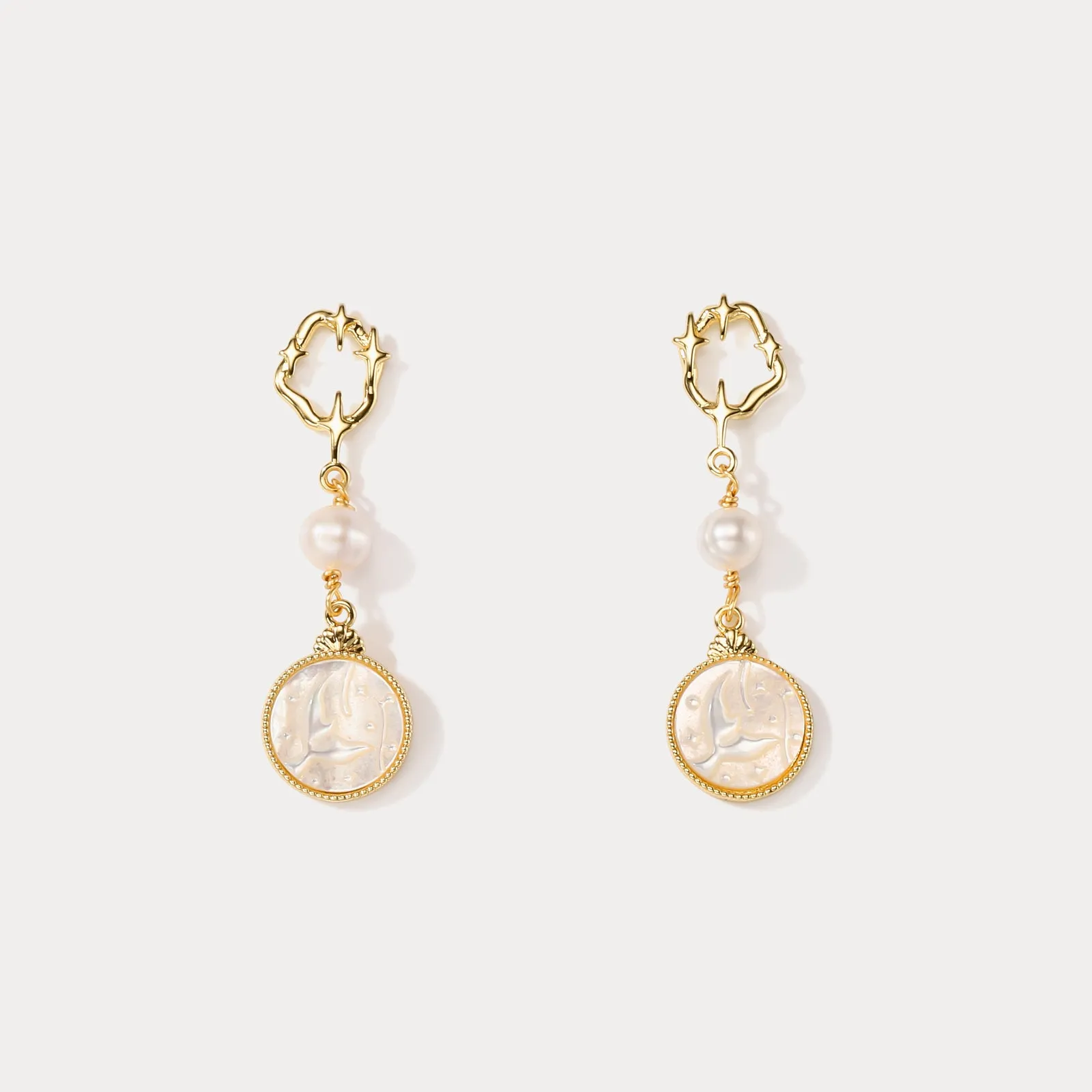 Mermaid Tail Pearl Earrings