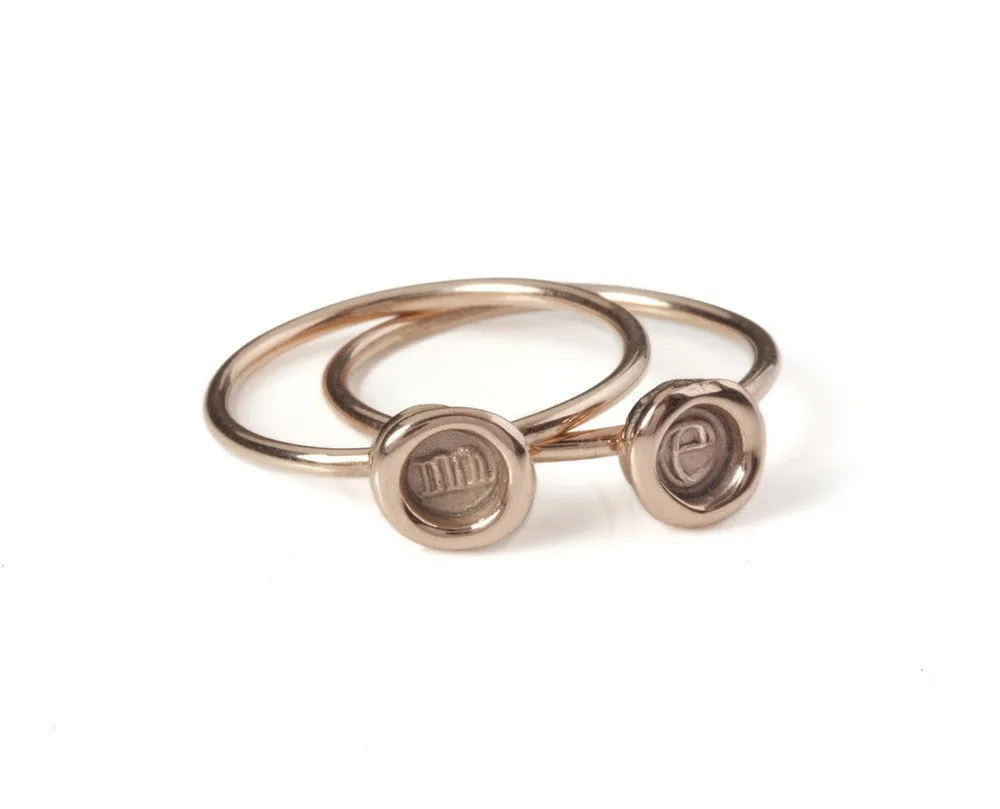 Petites Personalised Stacking Rings