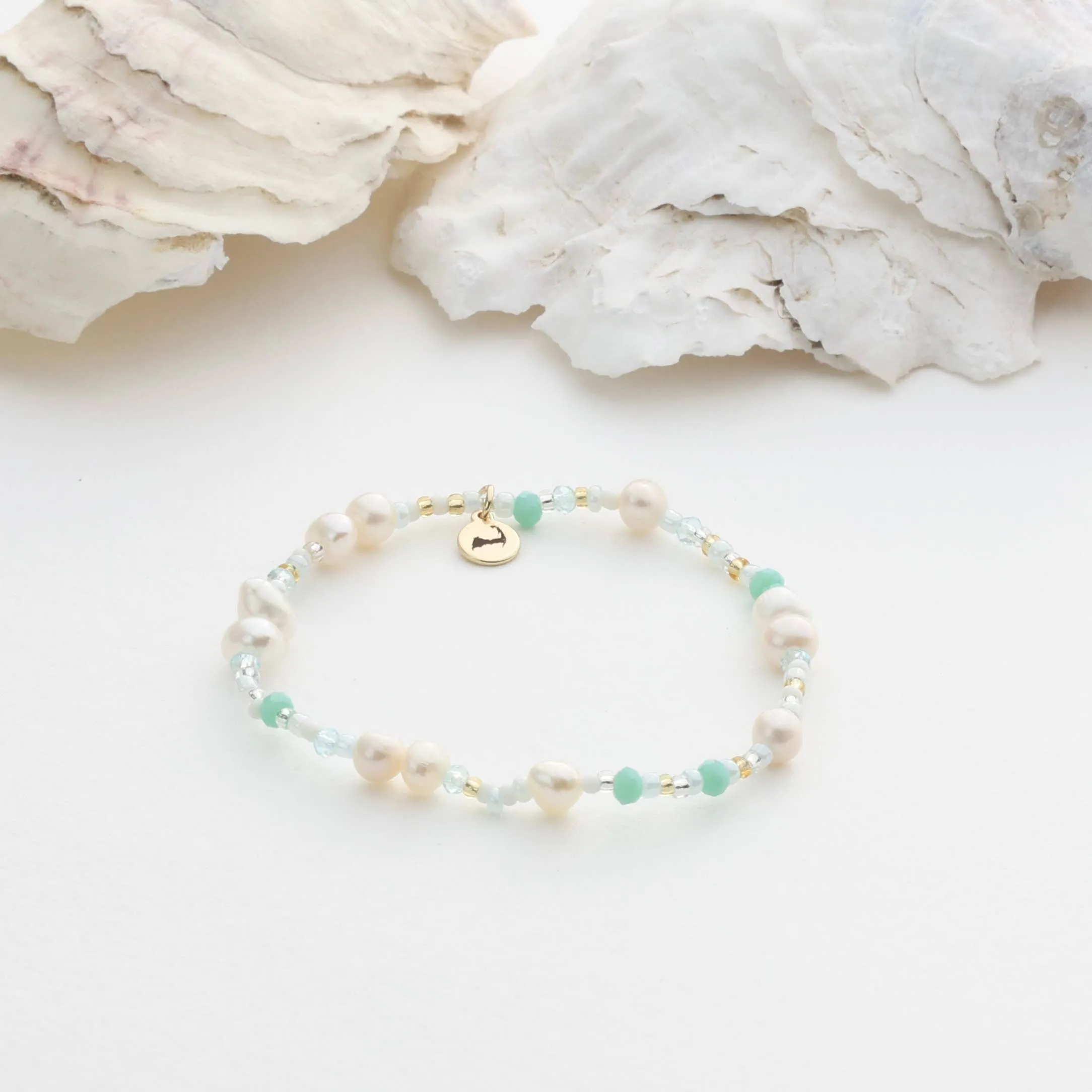 Sandy Neck Pearl Bracelet