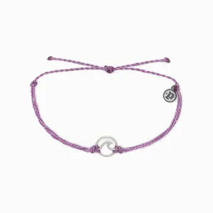 Silver Wave Charm Bracelet