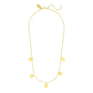 SUKI STATEMENT COIN NECKLACE GOLD