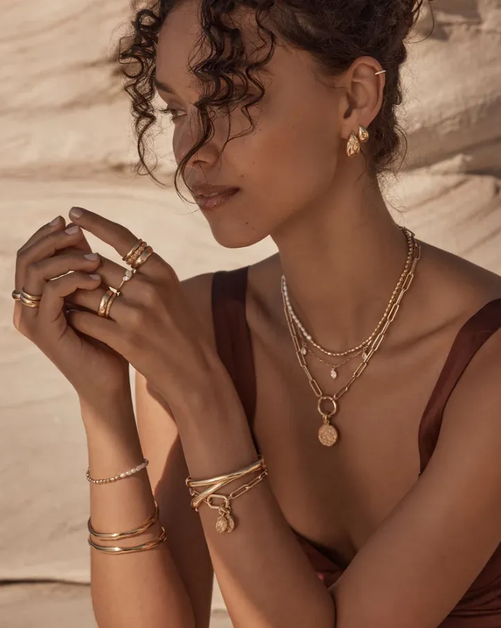 With Love Annex Link Bracelet Gold