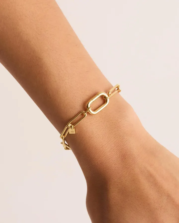 With Love Annex Link Bracelet Gold
